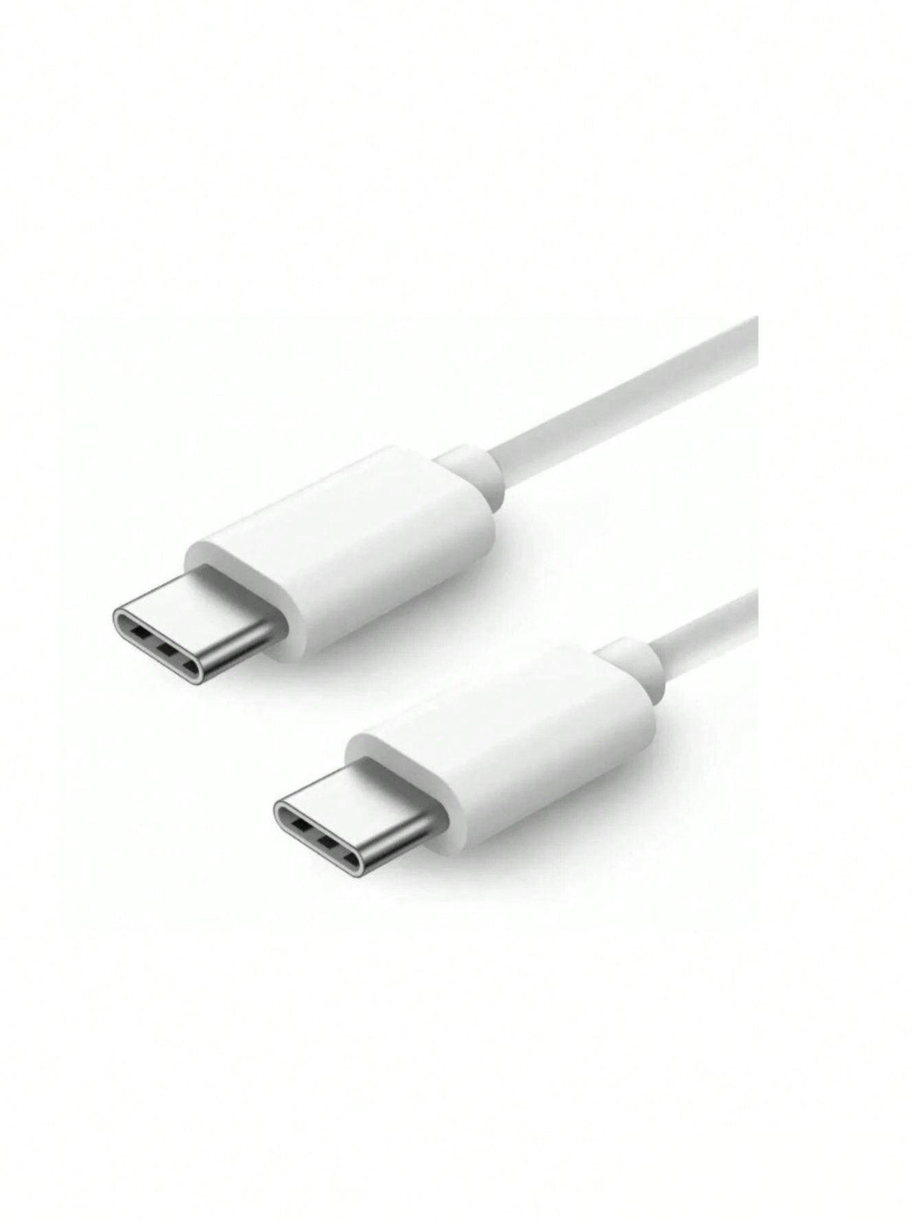 Cable USB-C a USB-C 1-M Blanco premium