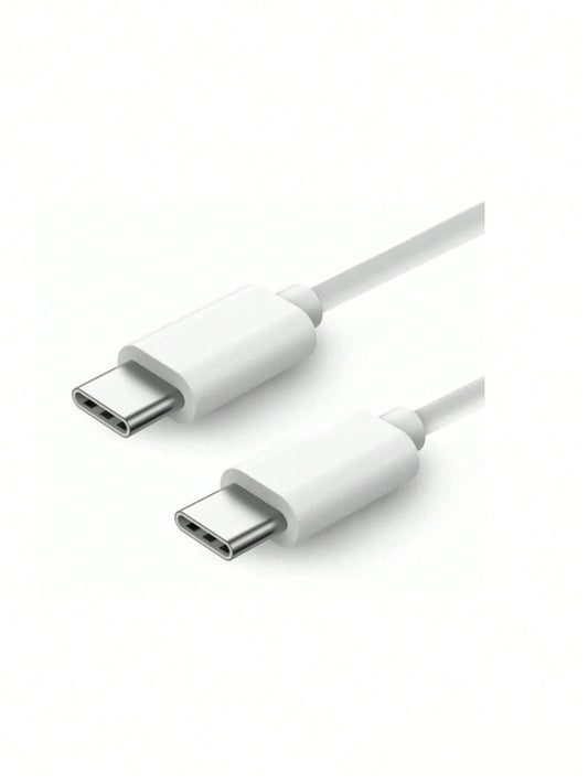 Cable USB-C a USB-C 1-M Blanco premium